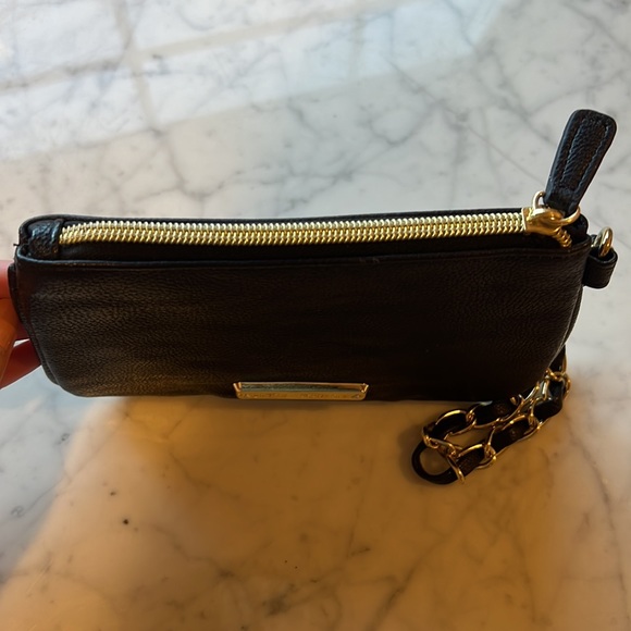 Betsey Johnson - Black Wristlet with Bows and Gold Chain - Picture 5 of 9